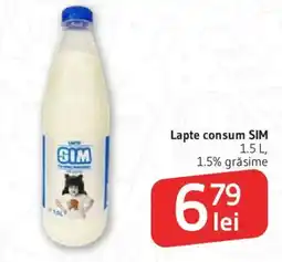 Supeco Lapte consum SIM Ofertă