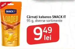 Supeco Cârnaţi kabanos SNACK IT Ofertă
