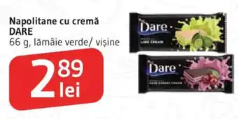 Supeco Napolitane cu cremǎ DARE Ofertă