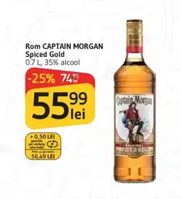 Supeco Rom CAPTAIN MORGAN Spiced Gold Ofertă
