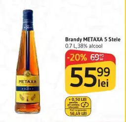 Supeco Brandy METAXA 5 Stele Ofertă