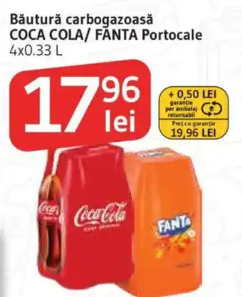 Supeco Băutură carbogazoasă COCA COLA/ FANTA Portocale Ofertă