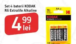Supeco Set 4 baterii KODAK R6 Extralife Alkaline Ofertă