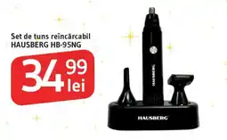 Supeco Set de tuns reîncărcabil HAUSBERG HB-95NG Ofertă
