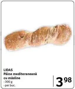 Selgros LIDAS Pâine mediteraneană cu măsline Ofertă
