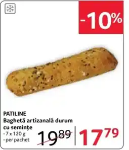 Selgros PATILINE Baghetă artizanală durum cu semințe Ofertă