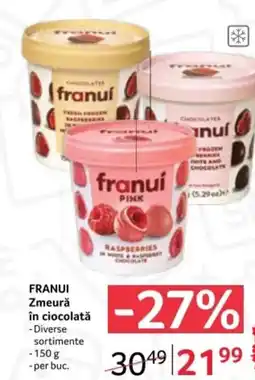 Selgros FRANUI Zmeură în ciocolată Ofertă
