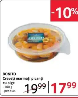 Selgros BONITO Creveţi marinați picanți cu alge Ofertă