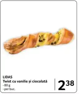 Selgros LIDAS Twist cu vanilie și ciocolată Ofertă