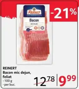 Selgros REINERT Bacon mic dejun, feliat Ofertă