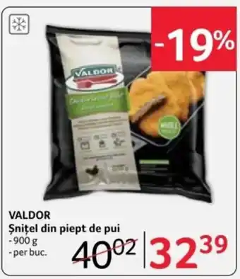 Selgros VALDOR Şniţel din piept de pui Ofertă