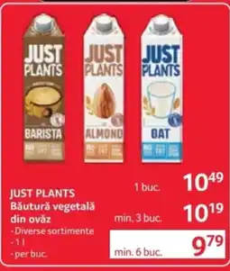 Selgros JUST PLANTS Băutură vegetalǎ din ovăz Ofertă