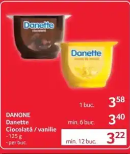 Selgros DANONE Danette Ciocolată / vanilie Ofertă