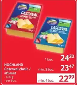 Selgros HOCHLAND Cascaval clasic / afumat Ofertă