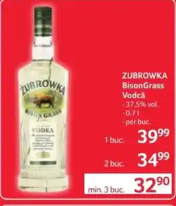 Selgros ZUBROWKA BisonGrass Vodcǎ Ofertă