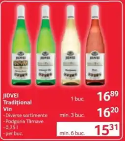 Selgros JIDVEI Tradiţional Vin Ofertă