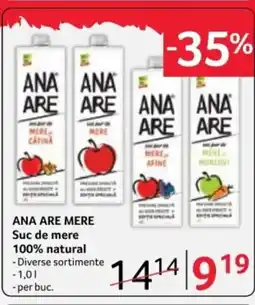 Selgros ANA ARE MERE Suc de mere 100% natural Ofertă