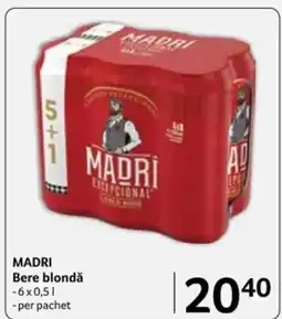 Selgros MADRI Bere blondǎ Ofertă