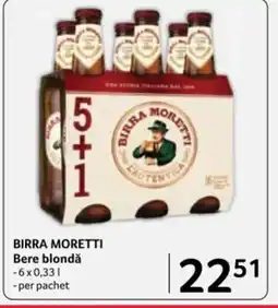 Selgros BIRRA MORETTI Bere blondǎ Ofertă
