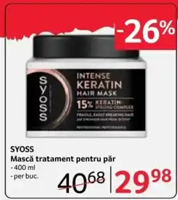 Selgros SYOSS Mască tratament pentru păr Ofertă