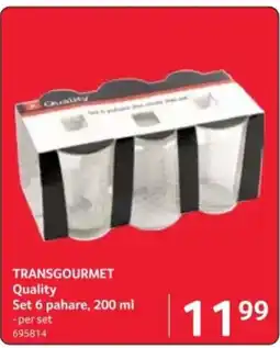 Selgros TRANSGOURMET Quality Set 6 pahare Ofertă