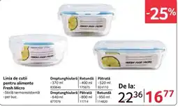 Selgros Linia de cutii pentru alimente Fresh Micro Ofertă