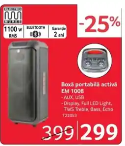 Selgros Boxǎ portabilă activǎ EM 1008 Ofertă
