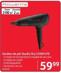 Selgros Uscător de păr Studio Dry CV581LFO Ofertă