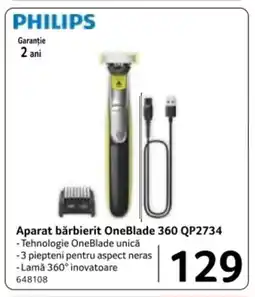 Selgros PHILIPS Aparat bărbierit OneBlade 360 QP2734 Ofertă