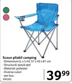 Selgros Scaun pliabil camping Ofertă