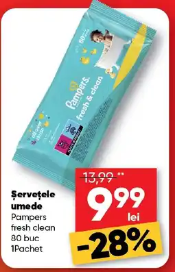 PROFI Şerveţele umede Pampers Ofertă
