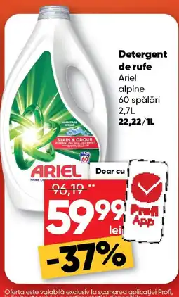 PROFI Detergent de rufe Ariel alpine Ofertă