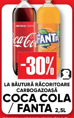 PROFI La băutură răcoritoare carbogazoasă Coca-Cola/ Fanta Ofertă
