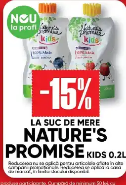 PROFI La suc de mere Nature's promise Ofertă
