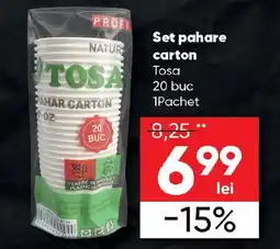 PROFI Set pahare carton Tosa Ofertă
