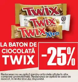 PROFI La baton de ciocolată Twix Ofertă