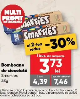PROFI Bomboane de ciocolată Smarties Ofertă