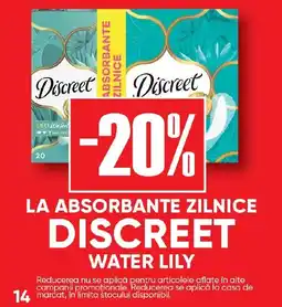 PROFI La absorbante zilnice Discreet water lily Ofertă