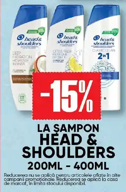 PROFI La sampon Head & Shoulders Ofertă