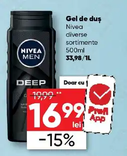 PROFI Gel de duş Nivea Ofertă