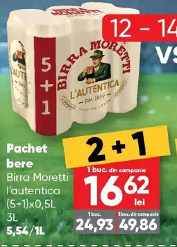 PROFI Pachet bere Birra Moretti Ofertă