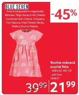 Selgros Rochie mânecă scurtă fete Ofertă