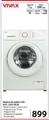 Selgros Mașina de spălat rufe VIVAX WFL-120716CSI Ofertă