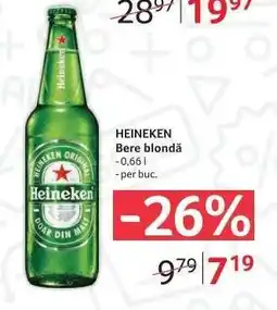 Selgros HEINEKEN Bere blondă Ofertă