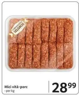 Selgros Mici vită-porc Ofertă