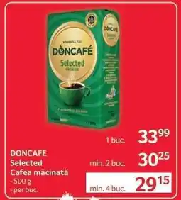Selgros DONCAFÉ SELECTED CAFEA MĂCINATĂ Ofertă