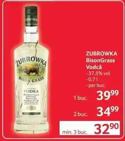 Selgros ZUBROWKA Bison Grass Vodcă Ofertă