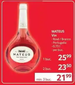 Selgros MATEUS Vin Ofertă