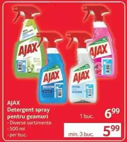 Selgros AJAX Detergent spray pentru geamuri Ofertă