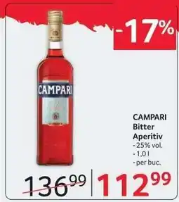 Selgros CAMPARI BITTER APERITIV Ofertă